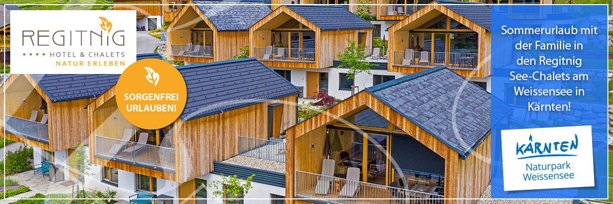 REGITNIG Chalets - Sommerurlaub im See-Chalet am Weissensee Kärnten